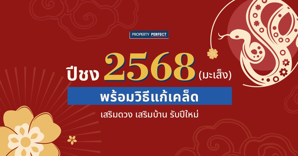 ปีชง 2568 (มะเส็ง) พร้อมวิธีแก้เคล็ด เสริมดวง เสริมบ้าน รับปีใหม่