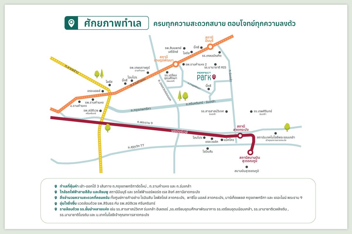 เดินทางสะดวกเข้าออกได้ 3 ทาง